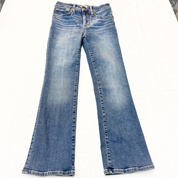 Madewell Mid-Rise Kick Out Medium Wash Zip Fly Denim Jeans Size 25 - Picture 2 of 9